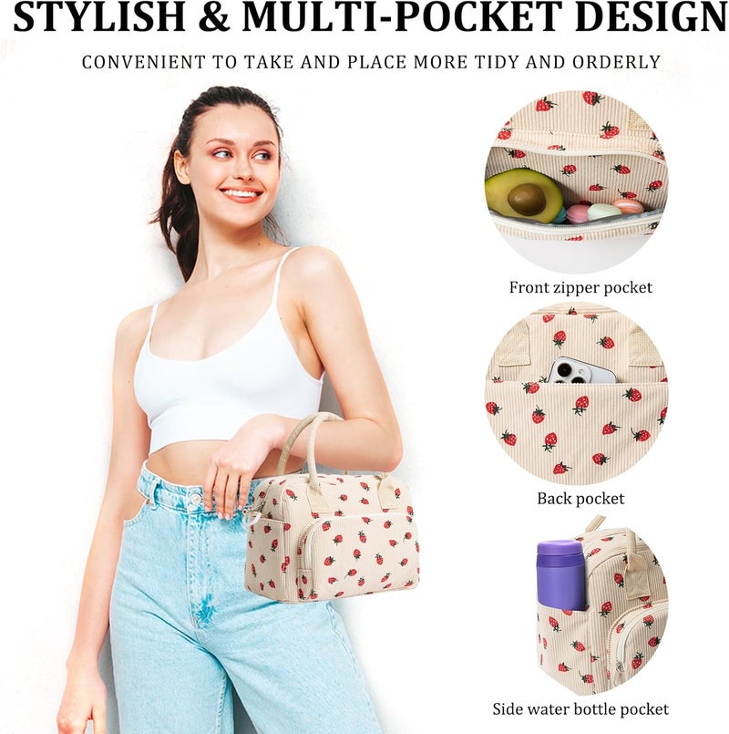 MEXS Insulated Lunch Bag for Women Men Large Reusable Lunch Box Adult Leakproof Portable Cooler Tote Bags for Work Picnic - Image 3